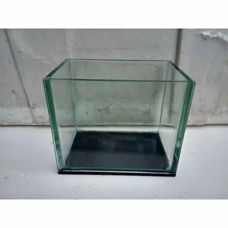 aquarium kaca mini/aquascape /soliter custom ikan cupang uk:15x10x12 cm/1pcs