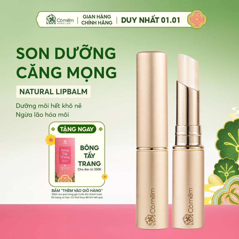 Son dưỡng môi Nhiên Cỏ Mềm chứa Maxilip giúp dưỡng ẩm giảm nếp nhăn và hỗ trợ ngừa lão hoá môi 3g Nữ Skincare Son Môi