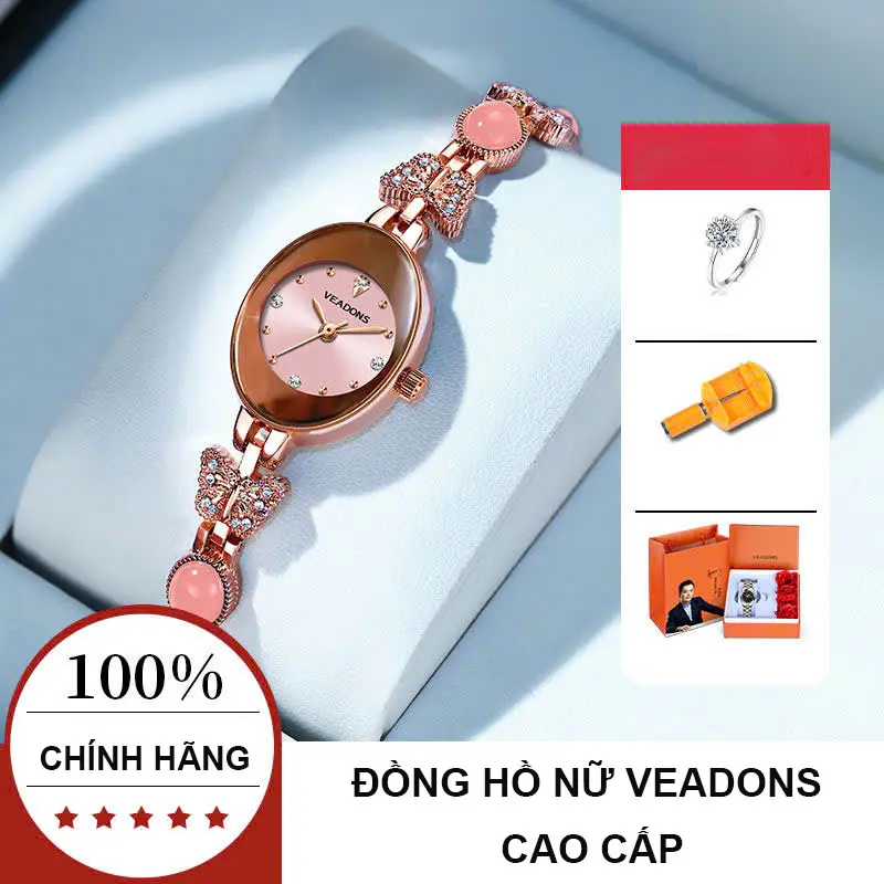 [Quà Sinh Nhật - Kỷ Niệm]_Đồng hồ Vòng Tay VEADONS Watches Sang Trọng 2