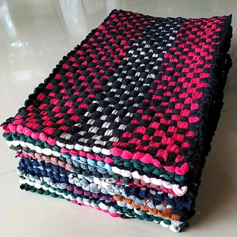 Keset Anyam Tebal, Kesed Kaki  Kain Ukuran 48 x 30 CM