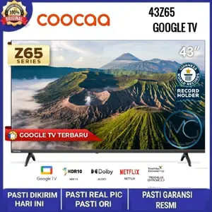 Murah COOCAA 43 Inch Smart LED TV Youtube - Dolby - WIFI FLICKER FREE 43Z65 Keren