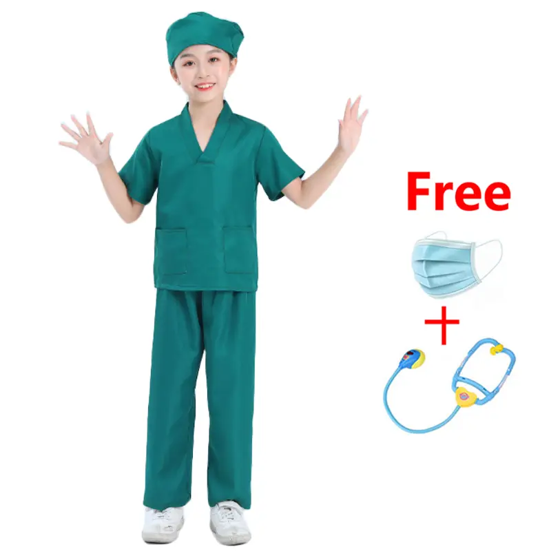 5 Pc Set Children Doctor Costume Dress up Set with Accessories