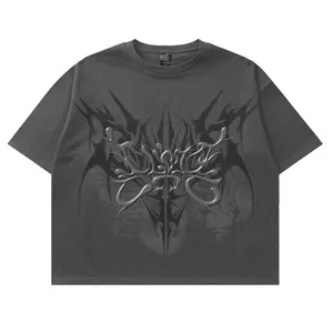 Clote Boxy Crop Fit Oversized Cotton 20s Fidelis Dark Grey