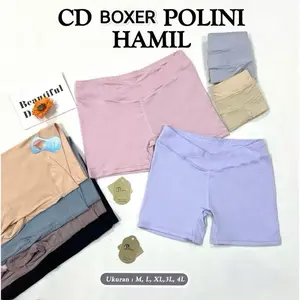 Promo 3,6,12Pcs CD Celana Pendek Shortpants Highwaist Ibu Hamil Polini 12332