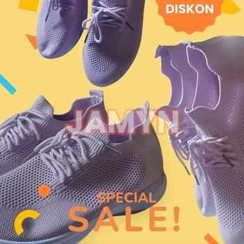 Product Review of Dr. Kevin Sepatu Olahraga Sport Wanita Sneakers Rajut Slip On 589-069 from J**N 0