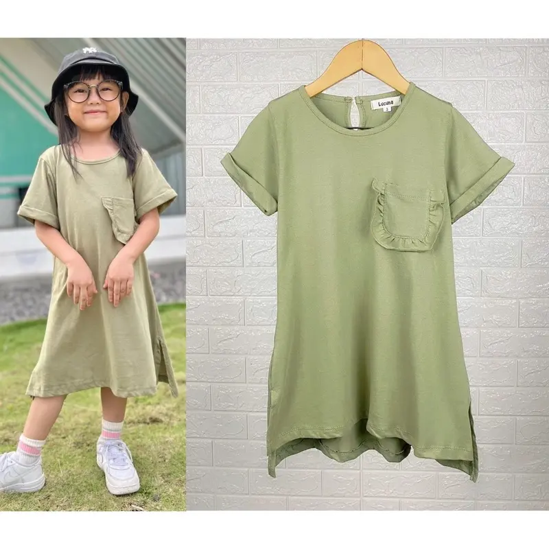 DRESS ANAK RUMI OVERSIZE SIZE 1-5 TAHUN - DASTER ANAK BAHAN KAOS DRESS LUCUNA RUMI ANAK 8