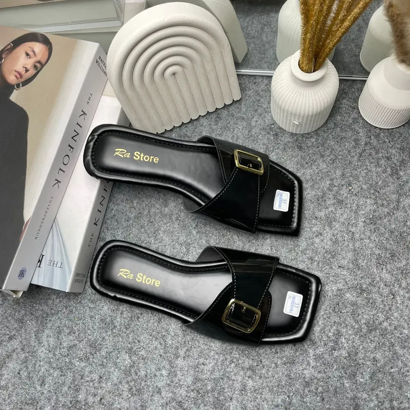 Sendal Platform Empuk Wanita Anti Slip Terbaru 2024 Korean Style - Karet, Cewek 0