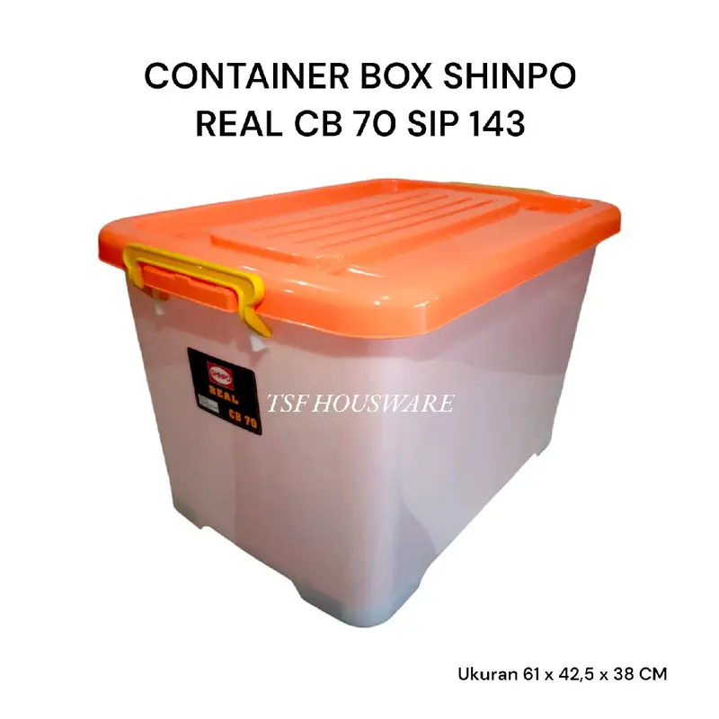TSF Shinpo Cb 70 Container Box Real Sip 143 Pp Copolymer Bpa Free Food Contact Safe Pp 5 Bahan Plastik Tebal Kuat Kokoh Berkualitas Terbaik Produk Original Murah Grosir Cod 1