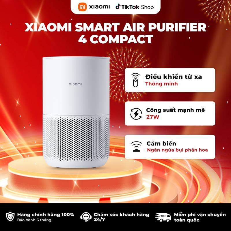  Máy Lọc Không Khí Xiaomi Smart Air Purifier 4 Compact EU - lọc không khí 25m2 - Bảo hành 12 tháng 