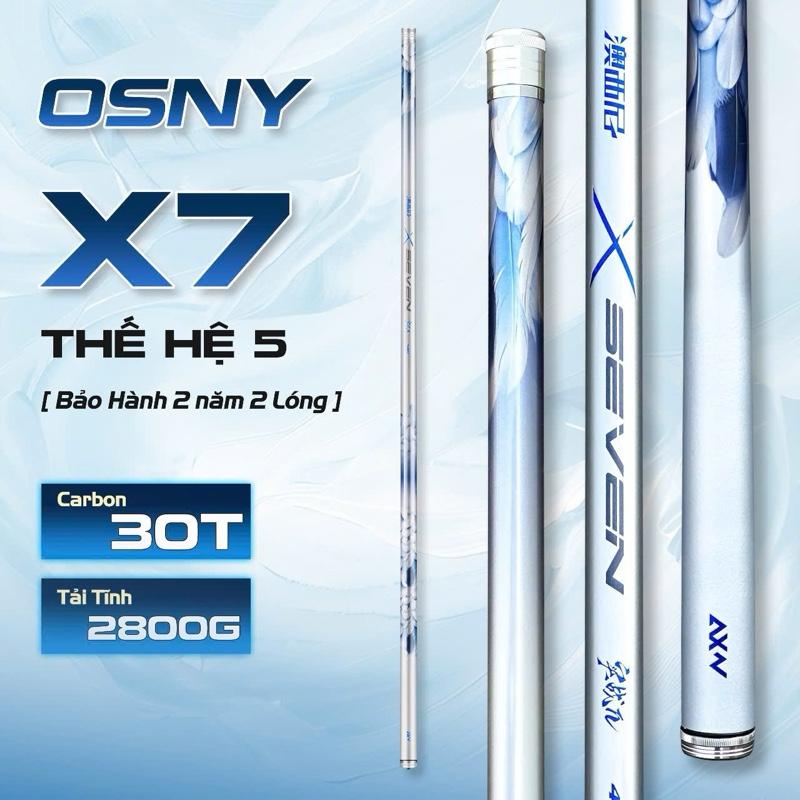 Cần Osny x7 Thế Hệ 5 Độ cứng 5h28i chuyên chép và dịch vụ- bảo hành 2 năm 2 lóng trừ gốc,can câu tay