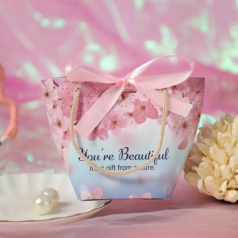 Tas Kado Gift Sakura dengan Pita Lucu Paperbox You're Beautiful