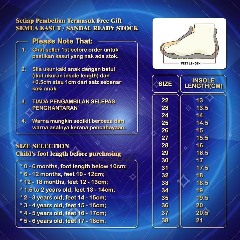 Selipar untuk Kanak-kanak, Perempuan dan Lelaki, Saiz Bayi dan Kanak-kanak, Sandal, Kasut Bayi dan Kanak-kanak 1