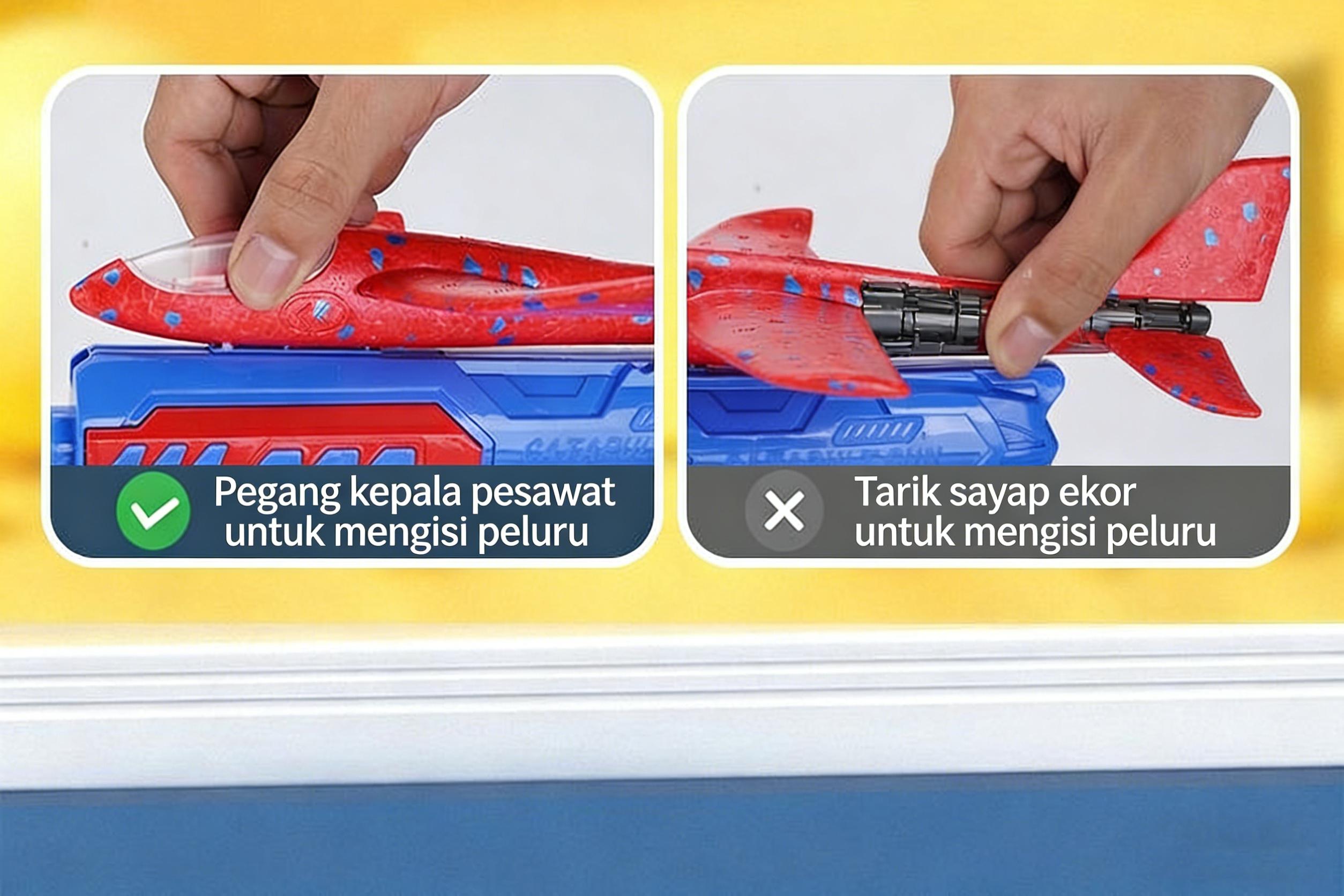 pesawat mainan pesawat Mainan Pesawat Terbang Peluncur Manual Jarak Jauh 10 Meter Bahan Foam Aman Untuk Balita Mainan Viral TikTok Koleksi Terbaru Hadiah Ulang Tahun Anak