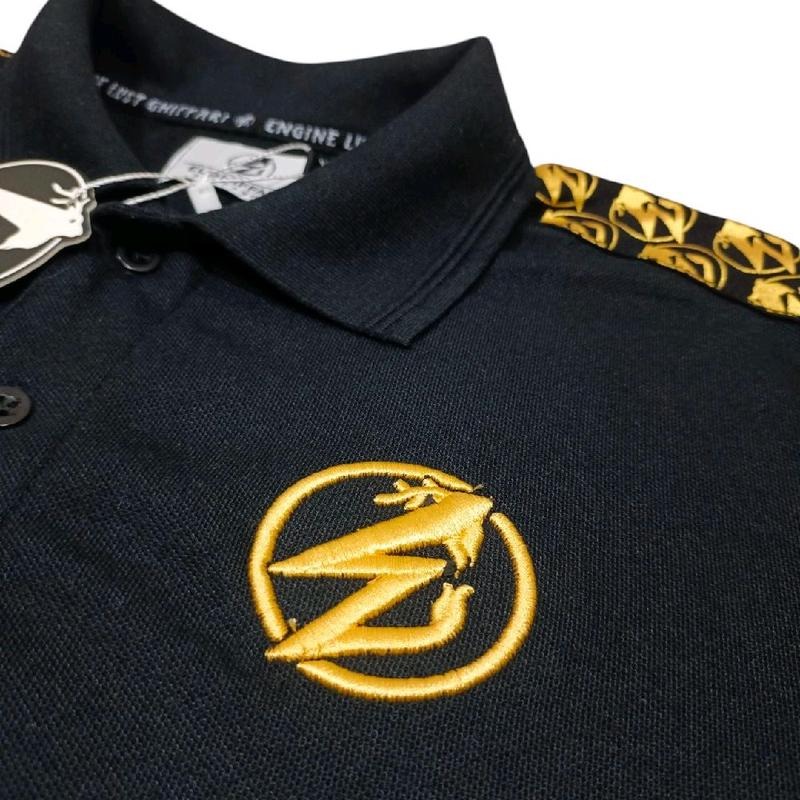 Kaos Polo Shirt Pria Ringer Taped Gold - Bahan Cotton Cvc 20s Berkualitas Premium - Tangan, Panjang, Kerah 2