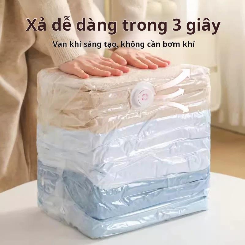 A-Túi ép chân không không cần bơm, túi gấp gọn hình vuông để đựng quần áo và…