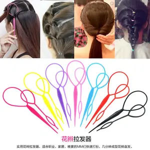 Pola Tarik Rambut Jarum Pan Rambut Anak-anak Perempuan Mengepang