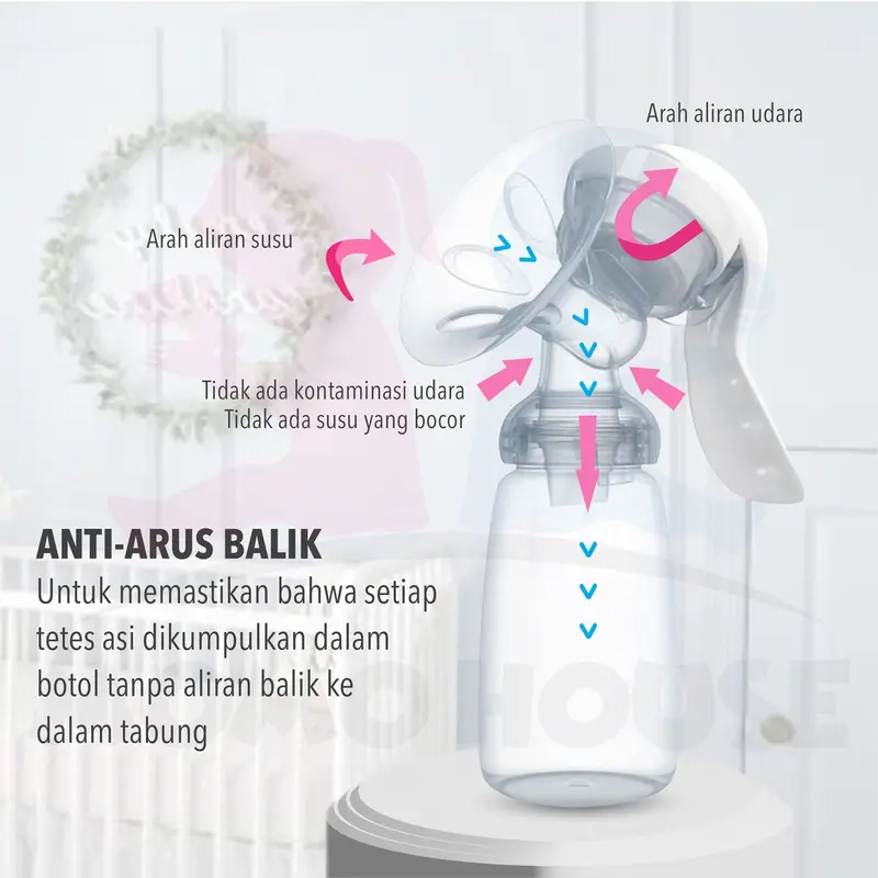MOMO HOUSE Pompa ASI Manual Silikon Pumping Asi Manual Breast Pump Silikon 2