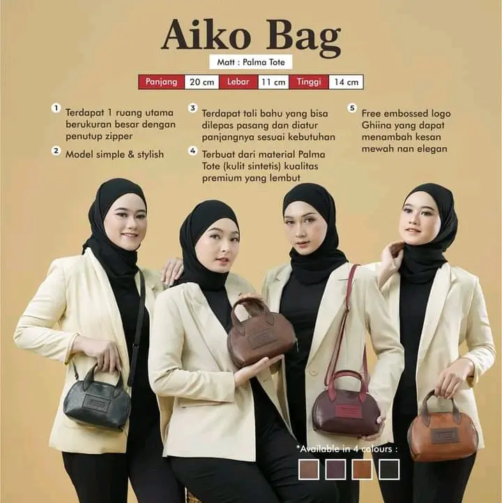 Aiko bag by Ghiina Fashion - Tas cantik bahan palma tote - kekinian mewah elegant simple 2