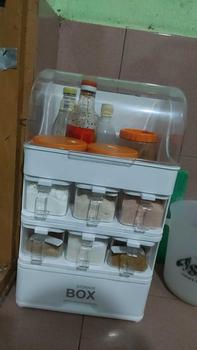 Product Review of Oilproof Cover Seasoning Household Kitchen Multi-Functional Dustproof Moisture-Proof Spice Rack Large Capacity from M**n 🇮** 🇲** 0