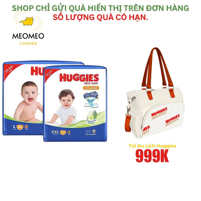 [Mega Jumbo] Tã quần Huggies Skin Care Tràm Trà Tự Nhiên bỉm QUẦN