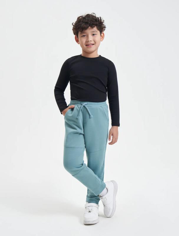 Quần nỉ bé trai can phối gối dáng suông CANIFA 2BP23W007