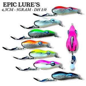 SOFT FROG EPIC LURE. SOFT FROG BERISIK. SOFT FROG RASA JAWS UKURAN 4,3CM DAN 4,8CM. UMPAN CASTING GABUS