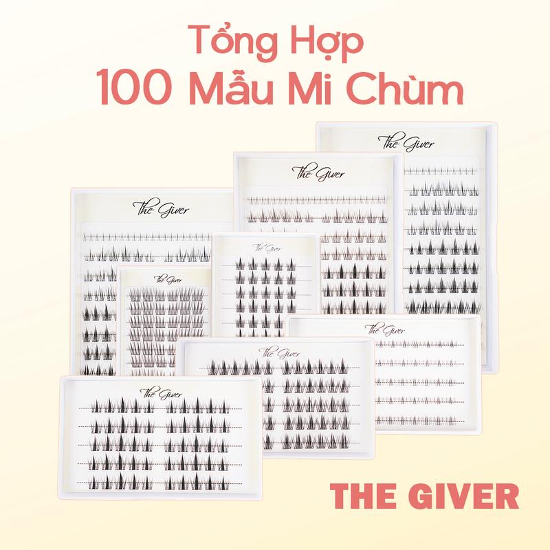 Live Mi giả Mi cụm mi chùm The Giver gân mỏng không cộm tự nhiên