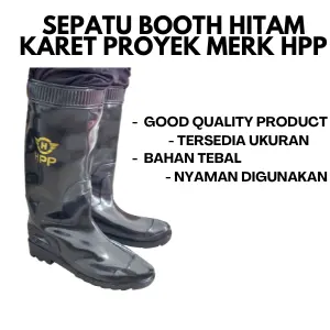[BAS] Sepatu Proyek / Sepatu Boot Karet / Safety Boot Shoes HPP 0