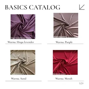 Kain satin harmus lebih tebal dari roberto dan maxamara cocok untuk baju gamis kebaya dll tanpa pake furing lagi