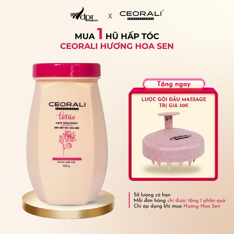 Kem ủ tóc, hấp tóc Dưỡng Tóc, phục hồi hư tổn Ceorali hương thơm quyến rũ, sang trọng 900g duong toc