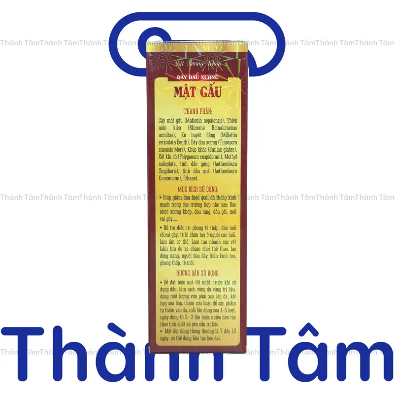 Combo 2 (Đỏ) Dầu thảo dược MẬT GẤU 100 ML Giảm Căng Cơ, Làm Ấm, Thoải Mái Khi Vận Động 3