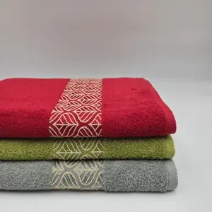 Toyoterry Maxy Handuk Mandi Multi Color Red Light Grey Olive Green