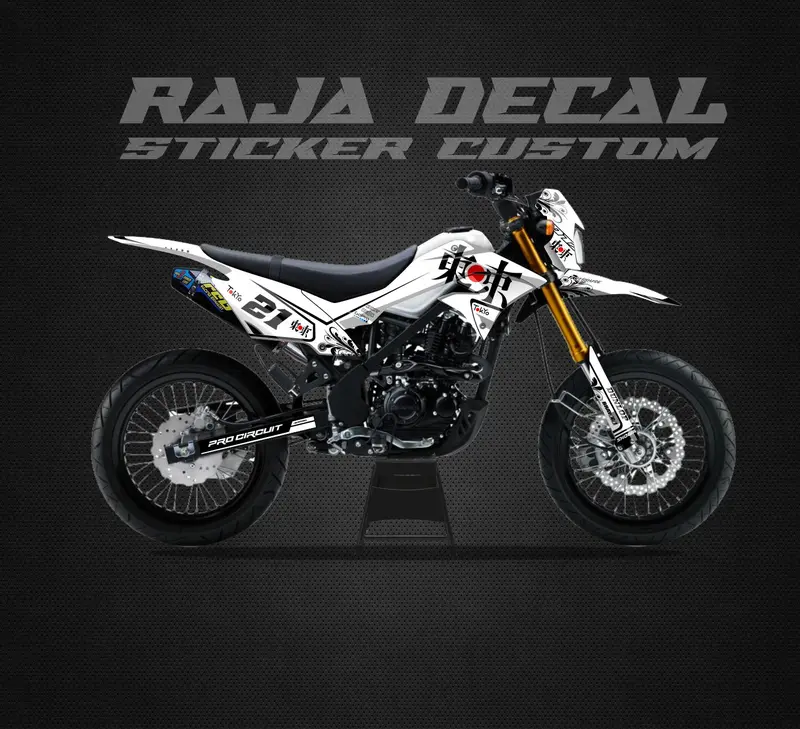 Decal Sticker Kawasaki Dtracker Fullbody Stiker Dekal Supermoto Custom Japanes 016 0