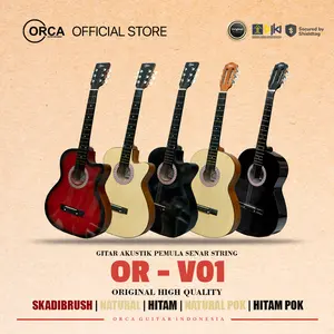 ORCA Gitar Akustik Pemula OR - V01 Senar String Guitar