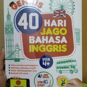 Genius 40 Hari Jago Bahasa Inggris Buku Belajar Dengan Audio Native Speaker Dan Stiker Prestasi Untuk Anak