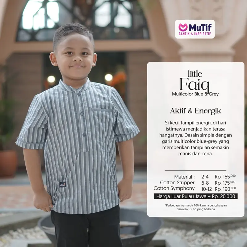 KOKO ANAK \ LITTLE FAIQ \ PAKAIAN MUSLIM ANAK LAKI-LAKI 3
