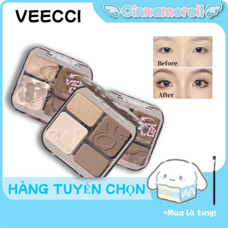 [Thượng hiệu độc quyền] Bảng Tạo Khối Khuôn Mặt Phiên Bản Mới, VEECCI, Bút Đánh Bóng Nhỏ Gọn, Bốn Màu, Bốn Màu, Mỹ Phẩm