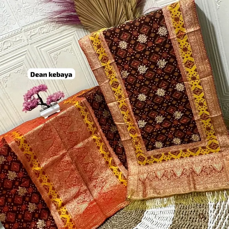 kain songket mesin limar panca warna ,( premium ) 3 negri 5