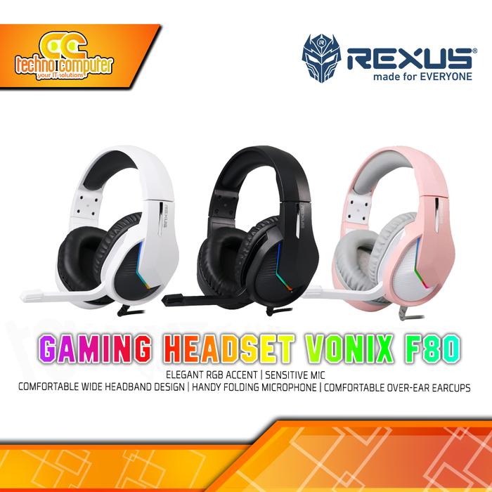 Gambar HEADSET GAMING REXUS VONIX F80 dari Techno Computer Bali Kota Denpasar Tokopedia