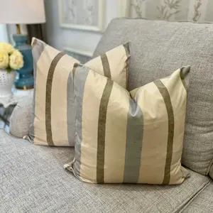 Sarung Bantal Sofa Minimalis Motif Garis | Cushion Cover Premium | 40x  40 45 x 45 50 x 50