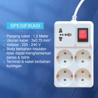 Gambar KENMASTER Stop Kontak F9 (4+1) / Stopkontak / Colokan Listrik - STKA102 - f9 (4+1) dari Kenmaster Official Store Kota Administrasi Jakarta Utara 3 Tokopedia