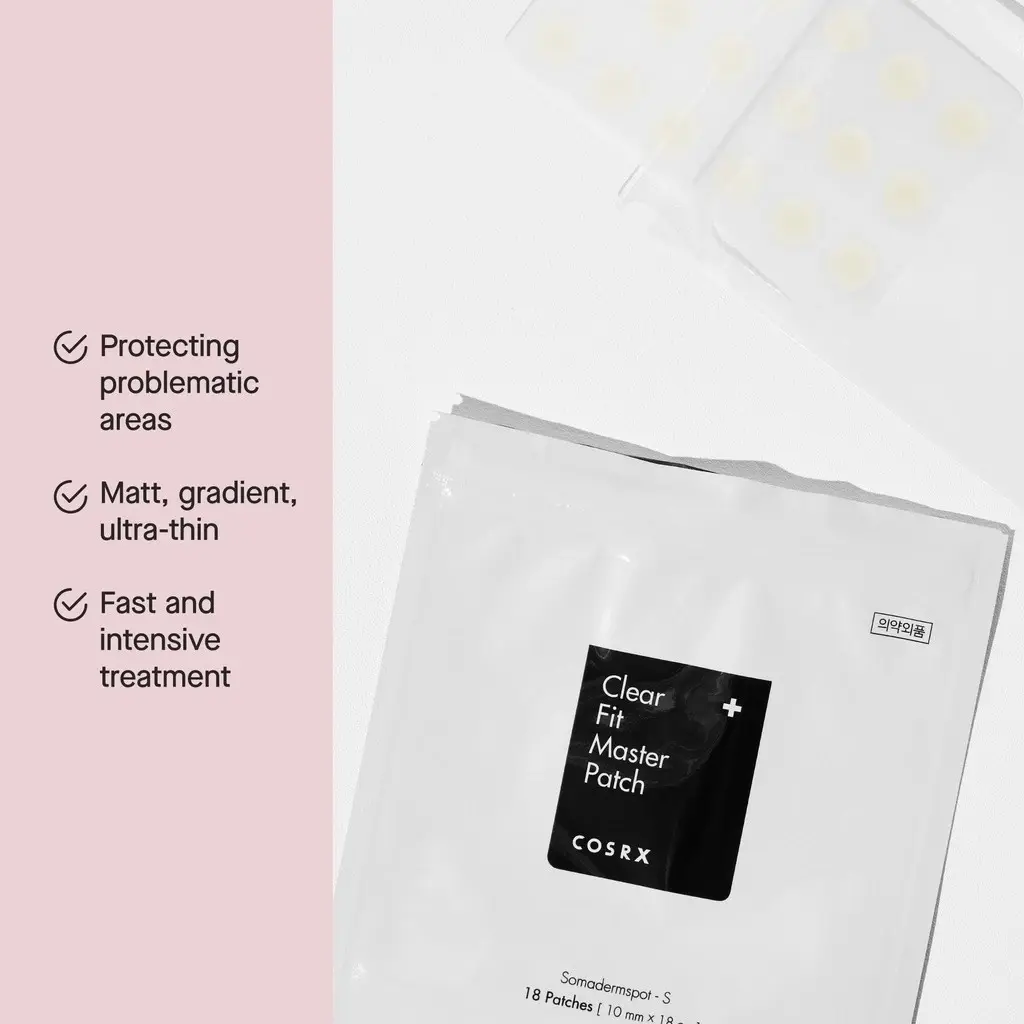 COSRX Clear Fit Master Patch (18 Patches) - Ultra Thin Acne Patch for Fast and Intensive Treatment