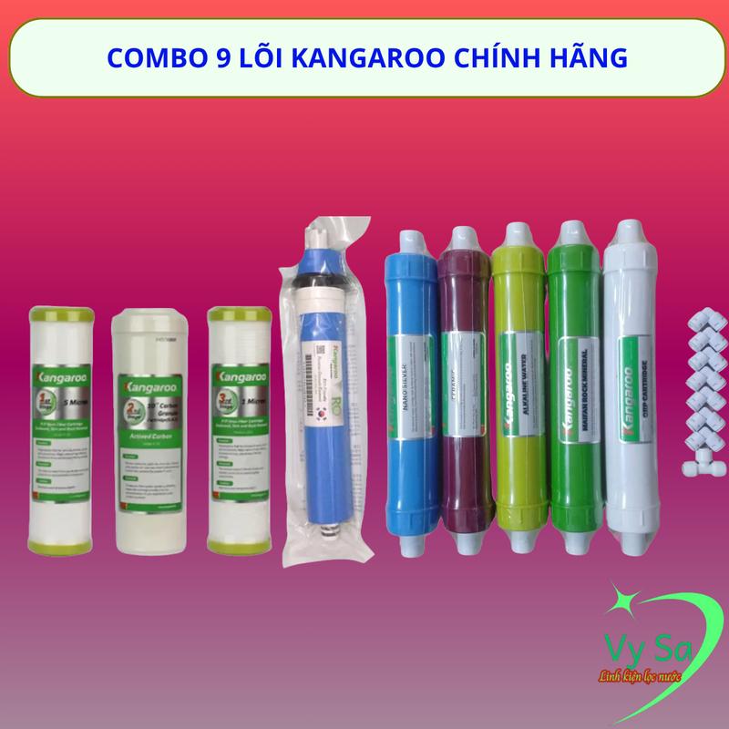 COMBO LÕI KANGAROO TỪ 1 ĐẾN 9 gồm lọc thô Số 123+ RO số 4+ khoáng 56789 CÓ THỂ THAY THẾ ĐƯỢC CHO TẤT CẢ MÁY LỌC NƯỚC MÁY RO loi loc nuoc kangaroo