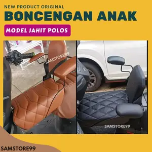 Boncengan Anak Motor Sandaran Polos Model Jahitan