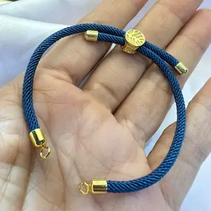 SYIZI STORE Gelang Tali Hongkong Model Silang Ring Bulat untuk Perhiasan - Gelang Tali Serut dengan Kaitan - Bisa Request Ukuran Anak/Dewasa