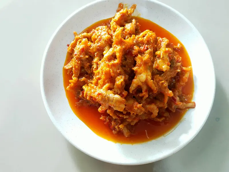 Huha Ceker Gacor Tanpa Tulang / Ceker Mercon Pedas / Ceker Pedas Tanpa Tulang / Lauk Siap Saji / Makanan Siap Saji / Lauk Praktis Chili 2