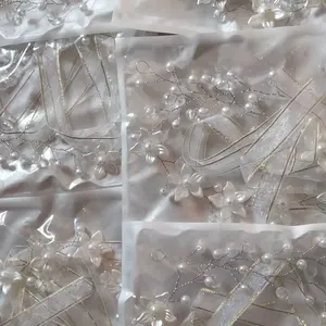 Headpiece hijab_Headpiece hiasan kepala_Tiara hijab_ aksesoris kepala mutiara bunga lili  Anak Dewasa