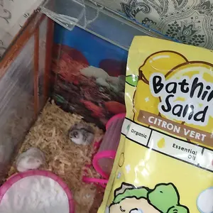 Hamtoro /Hamster Bathing Sand / Pasir Mandi Hamster / Pasir Wangi Bebas Debu / EXTRA Bunga Kering!