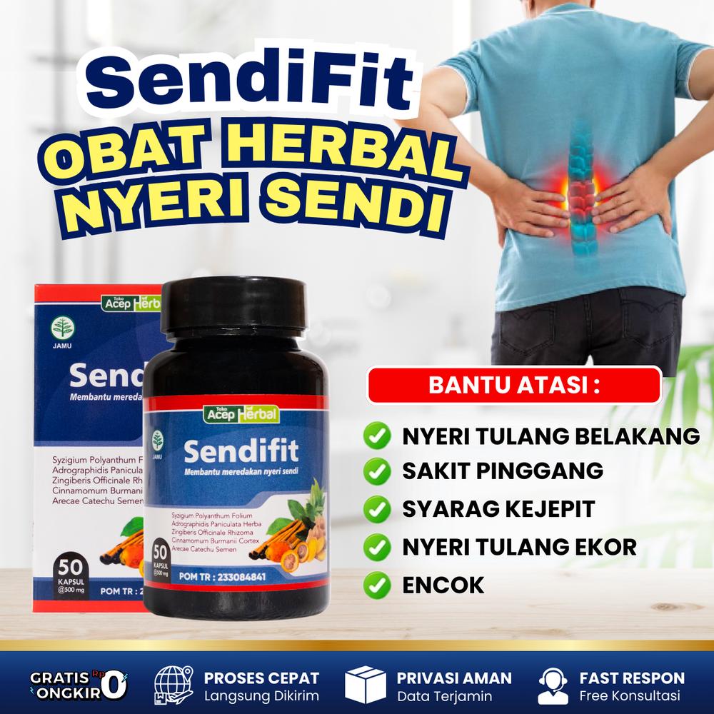 Sendifit Atasi Sakit Tulang Belakang, Sakit Pinggang, Syaraf Kejepit, Nyeri Tulang Ekor, Sakit Punggung, Encok, Suplemen Pereda Nyeri Tulang Belakang Untuk Anak dan Dewasa