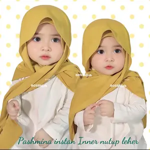 hijab pasmina instan inner anak jersey oval  nutup leher 2in1  usia 4-10tahun / hijab anak SD / PASMINA INSTAN usia 5 - 10th (allsize)  jersey balon / kerudung anak perempuan 4 5 6 7 8 9 10 tahun